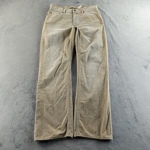 Vintage 90s Gap Corduroy Pants Mens 30x32 (Fits 28x32) Tan Relaxed Bootcut Cords